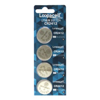 Loopacell CR2412 CR 2412 Lithium 3V 4 Batteries