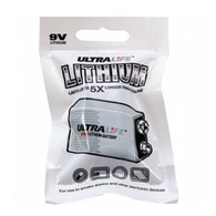 Ultralife 9V Lithium Battery Foil Pack, EXPIRES 2024