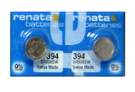 2 Pack Renata Swiss Made Battery for Square Chrono Swatch Watch 394