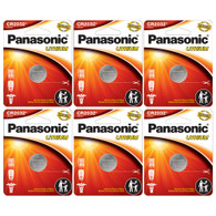 Panasonic Cr2032 3v Lithium Coin Cell Batteries Dl2032 Ecr2032, 6 Pack