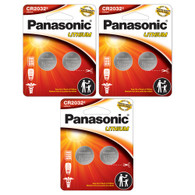 Panasonic Cr2032 3v Lithium Coin Cell Batteries Dl2032 Ecr2032, 6 Pack