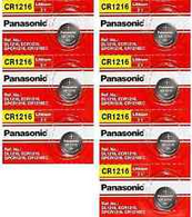 Br1216 Panasonic 3 Volt Lithium Coin Cell Battery 7 pcs