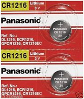 Replacement Panasonic CR1216 3v CR DL 1216 Lithium Cell Watch Battery 2 pk.