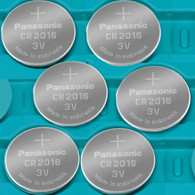 6 Pack -- Panasonic Cr2016 3v Lithium Coin Cell Battery Dl2016 Ecr2016