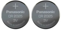 Panasonic 3V lithium Battery CR2025 2 Pk