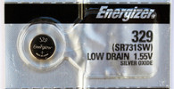 Energizer 329 SR731SW Silver Oxide Watch Battery 1 Pk