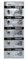 Energizer Batteries 319 (SR527SW) Silver Oxide Watch Battery. On Tear Strip (Pack of 5)