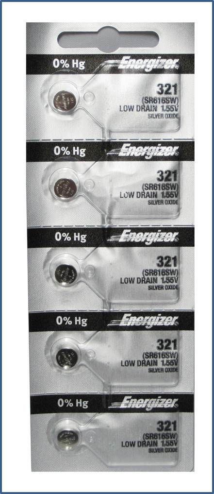 Energizer Batteries 321 SR616SW  brand new free shipping  1 piece 