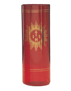 Red Glass Sanctuary Candle Holder (CW7D)