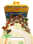 Carry Box Wooden Nativity Set 15 pieces (NS10122)
