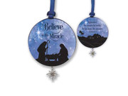 Hanging Ornament 8cm: Believe (SCO105)