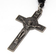 St Benedict Crucifix on Cord: 7cm (CRC5230)