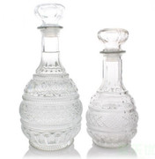 Cruet Set of 2, Round cut glass 1000ml (CWCR2) 