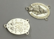 Centre Piece: 20mm Miraculous Dull Silver  (CENM5A)