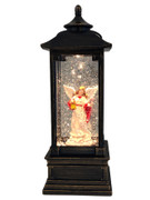 LED Angel Snow Lantern in brown (NS10190)