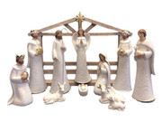Nativity Set WHITE 11 pieces 27cm (NS10202)