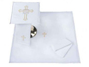 Embroidered Altar Linen Set: CROSS/BREAD (LINEN41)