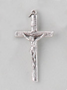 Chain Size: Crucifix Silver tubular cross (CR7648)
