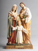 HOLY FAMILY RESIN STATUE 30CM