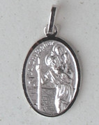 Sterling Silver Medal: St Christopher (ME9755)
