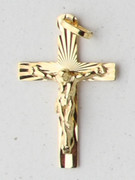 9kt Gold Pendants:  CRUCIFIX 33mm (CR9008)