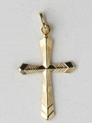 9kt Gold Pendant: Cross 29mm (CR9027)