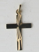9kt Gold Pendant: Cross 28mm (CR9002)