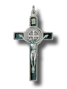 St Benedict Crucifix: 8cm Black (CR8SBK)