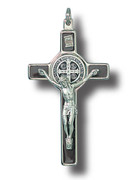 St Benedict Crucifix: 8cm Brown (CR8SBN)