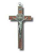 St Benedict Crucifix: 20cm Wood (CR20SB)