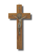 St Benedict Crucifix: 30cm Olive Wood (CR30SB)