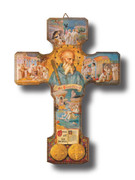 St Benedict Crucifix: Multi-Image 24.5cm (CR003SB)