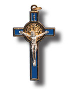 St Benedict Crucifix: 5.5cm (Random Colours )(CR5SB)