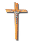 Wall Crucifix: Olive Wood 35cm (CROLN33)