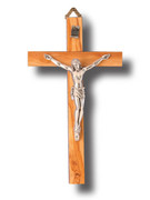 Wall Crucifix, Olive Wood 15cm (CROP15)