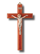 Wall Crucifix, Beechwood 23cm (CR810)