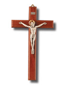 Wall Crucifix, Beechwood 28cm (CR809)