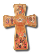 Wall Crucifix: Wood Holy Spirit 33cm (CRJ005)