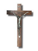 Large Wall Crucifix: Metal Corpus 55cm (CRNP55)