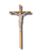 Metal Wall Crucifix: Brass 25cm (CR4325)