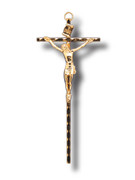 Metal Wall Crucifix: Gold 13cm (CR51130G)