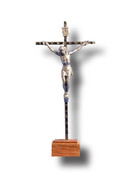 Standing Crucifix: Metal 16cm (CR51151)