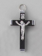Crucifix Pendant: Wood 4.5cm Black (CRAL45K)