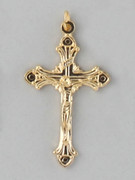Crucifix Pendant: Gilt Decorative 5cm (CR4550G)