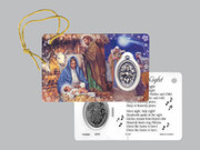 Window Charm Prayer Card: Silent Night, Holy Night(LC141)