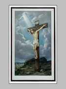 Memorial Cards Pax Series #4 Crucified Jesus with Rays