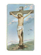 Laminated Holy Cards: Gold Edging: Crucifixion