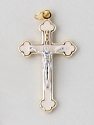 Small Crucifix: White Enamel 40mm (CRS35W)