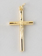 Small Crucifix: Gold 35mm (CR7735G)