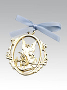 Crib Medal: Gold Guardian Angel Blue(CM1B)